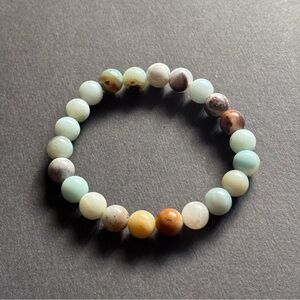 8MM Amazonite Beaded Bracelet